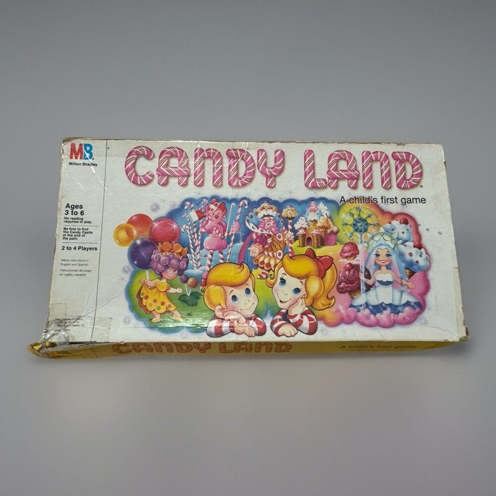 Vintage 1984 Candy Land Board Game Milton Bradley Complete Gingerbread Pieces